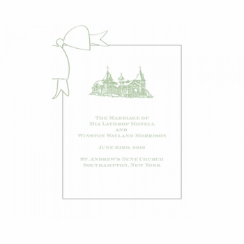 Mia & Winn Wedding Program Cover Cards