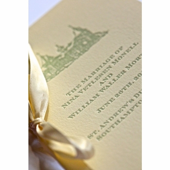 Mia & Winn Wedding Program Cover Cards