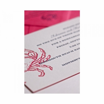 michelle & jed wedding suite card