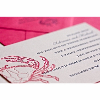 michelle & jed wedding suite card