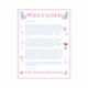 Michelle & Jed Welcome Letter Card