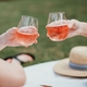 modern initial stemless wine glass