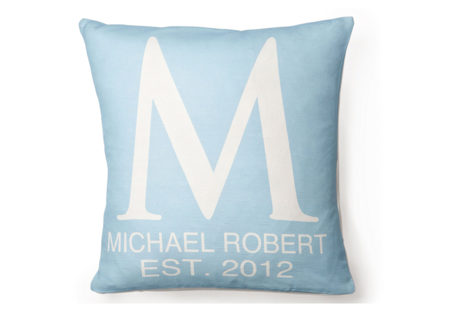 modern monogrammed initial pillows featured at