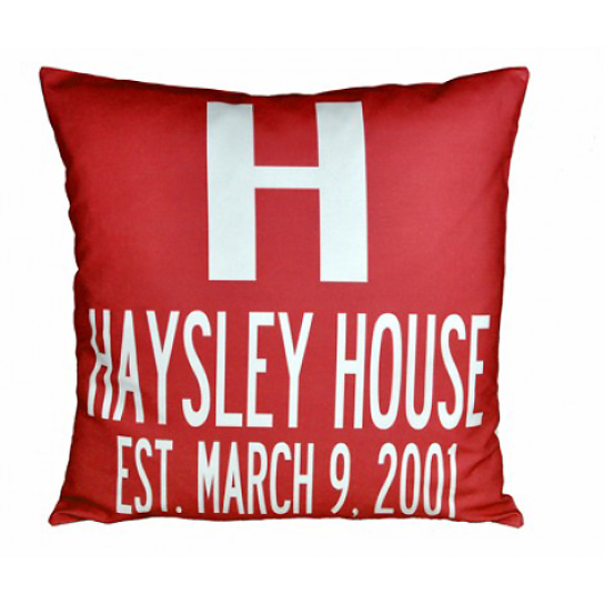 modern monogrammed initial pillows featured at
