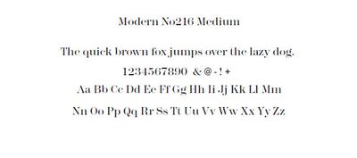 modern no216 medium