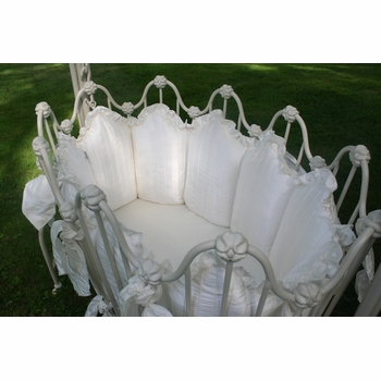 Monaco Cradle Ensemble - Pintuck Dupioni Silk (Contact Us for Pricing)