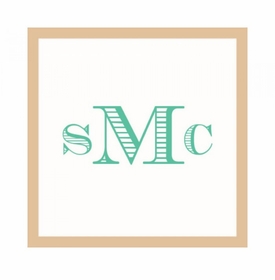 Monogram Baby Gift Stickers