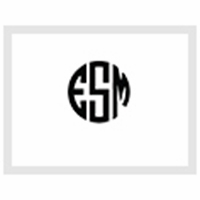 monogram circle three