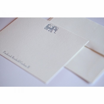 Monogram Elephant Baby Stationery