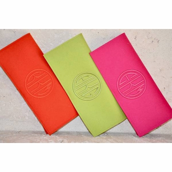 Monogram Felt Clutch