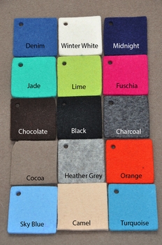 Monogram Felt Clutch