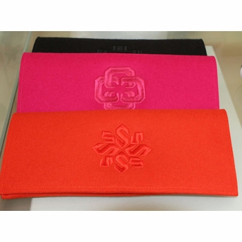 Monogram Felt Clutch