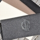 Monogram Felt Clutch