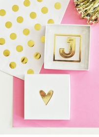 Monogram Glass Coasters