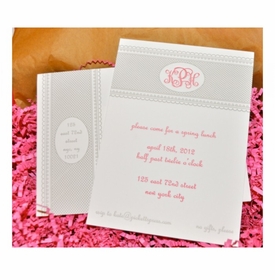 Monogram Luncheon Invitations