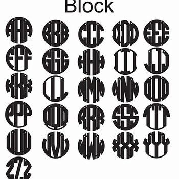 monogrammed acrylic bracelet