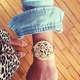 monogrammed acrylic bracelet