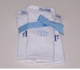 Monogrammed Baby Bodysuits, Set of 3