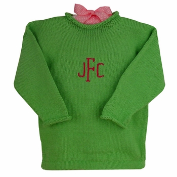 monogrammed baby sweater