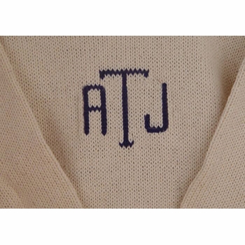 monogrammed baby sweater