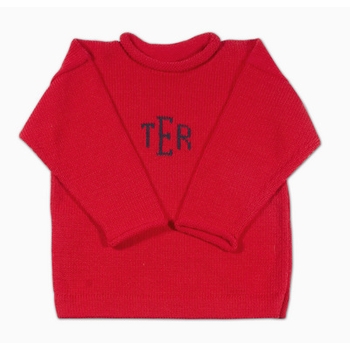 monogrammed baby sweater