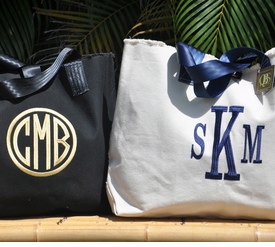 monogrammed cole bag - large