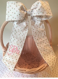 Monogrammed Easter Basket Bow
