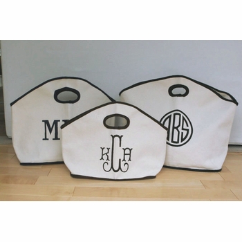 Monogrammed Gg Canvas Bag