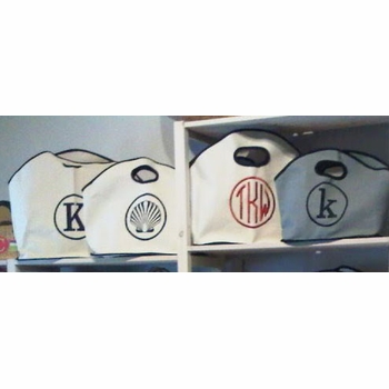 Monogrammed Gg Canvas Bag