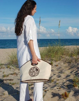 Monogrammed Gg Canvas Bag