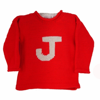 monogrammed initial sweater