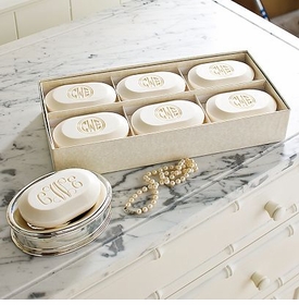Monogrammed Luxury Soap Boxed Set (Set of 6)