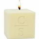 monogrammed palm wax candle - 4" palm wax