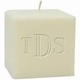 monogrammed palm wax candle - 4" palm wax