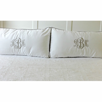 Monogrammed Pillow Shams