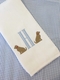 Monogrammed Puppy Burp Cloth and Bib Set