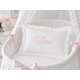 monogrammed scalloped baby pillow
