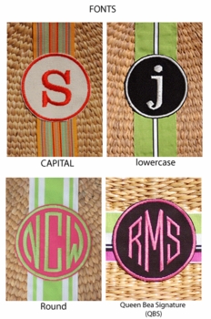 monogrammed shoulder bag