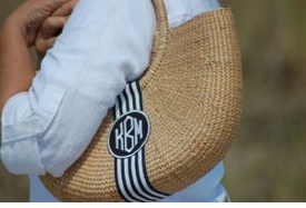 Monogrammed Shoulder Bag