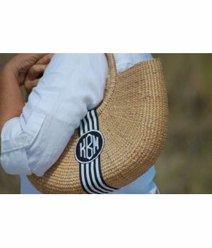 monogrammed shoulder bag