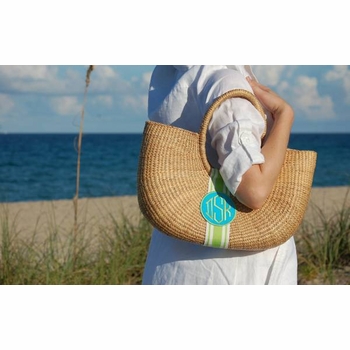 monogrammed shoulder bag