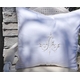Monogrammed White Linen Pillow Sham