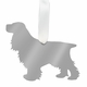 moon and lola cocker spaniel christmas ornament - gold