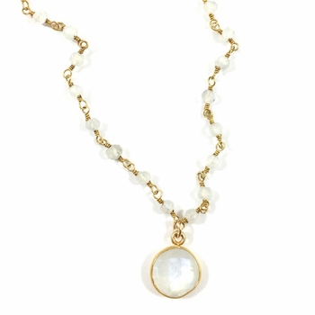 Moonstone Heather Choker Necklace