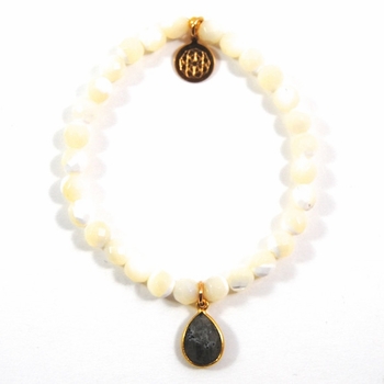Mother Of Pearl & Labradorite Aria Bracelet