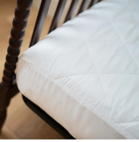 Naturepedic Waterproof Quilted Organic Cotton Crib & Toddler Mattress Pad