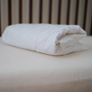 Naturepedic Waterproof Quilted Organic Cotton Crib & Toddler Mattress Pad