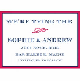 Nautical Knot Rehearsal Dinner Invitation