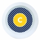 Navy Dot Melamine Round Bowl