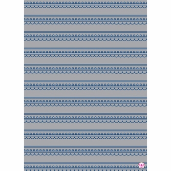 navy monogram baptism invitations